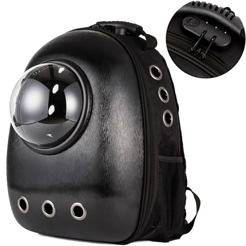 Transporte da janela de alta qualidade transportando saco viagem respirável bolha astronauta pet cachorro espaço cápsula gato portador mochila