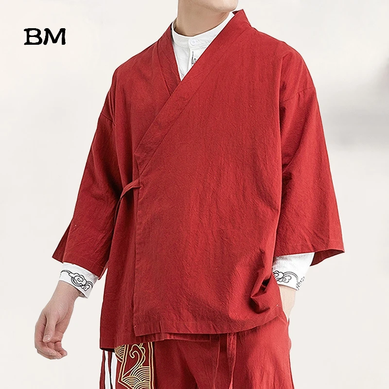 Men Chinese Style Linen Jacket