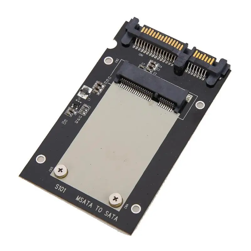 S101 mSATA SSD до 2," SATA адаптер Корпус чехол высокоскоростной mSATA-SATA 2,5" конвертер жесткий диск коробка карточка SSD чехол для ПК