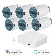 SEA801-ZIGBEE Smart Heizung Heizkörper Thermostat Kompatibel mit EIN-mazon Alexa Google Home Programmierbare Thermostat Heizkörper