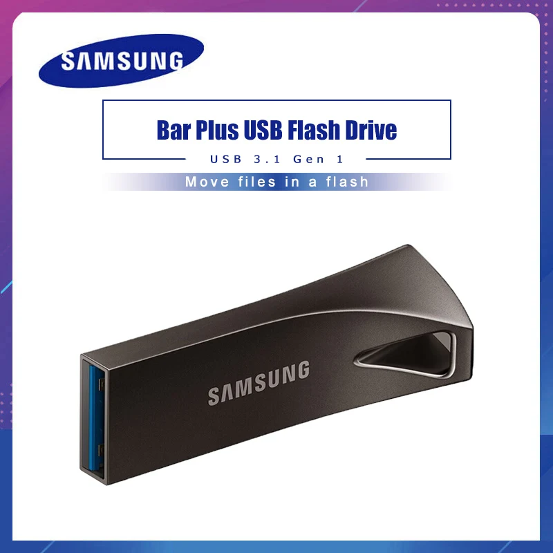 

SAMSUNG BAR PLUS USB Flash Drive Disk 32GB 64GB 128GB 256GB USB3.1 pen drive up to 300MB/S pendrive memory USB 3.1 flash disk