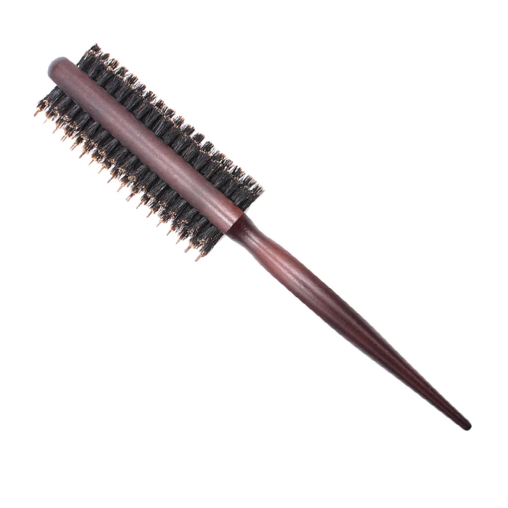 Pro Anti-static Three Row Rat Tail Teasing Brush for Back Combing Volumizing
