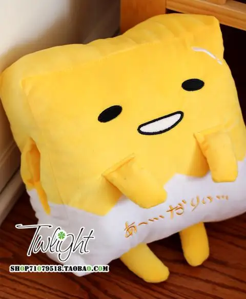 Gudetama ленивый яйцо король мультфильм милые подушки ручной грелки воздухопроницаемое одеяло три в одном