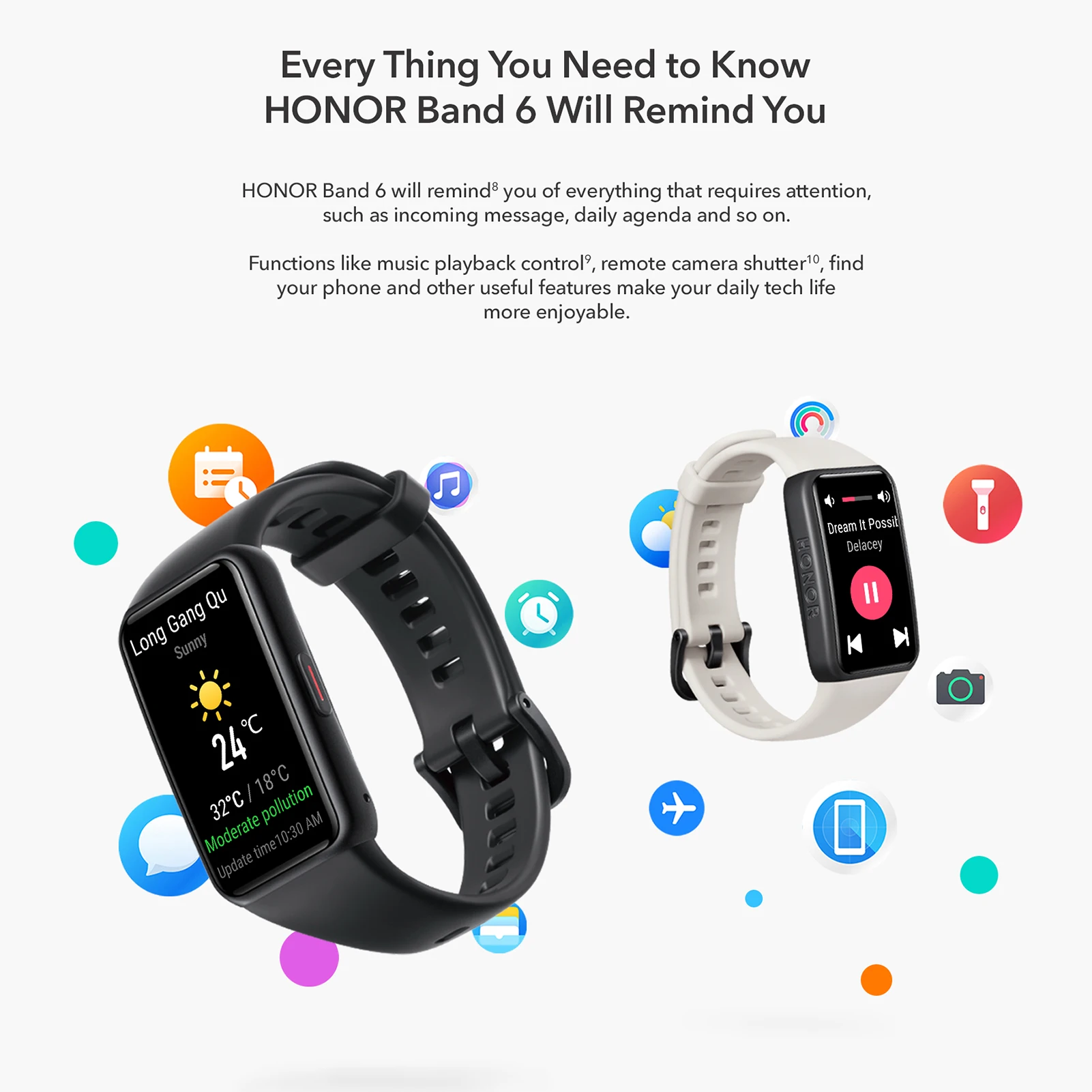 Original Honor Band 6 Global Version Smart Band Bracelet Watch Waterproof Heart Rate Monitor Blood Oxygen AMOLED Touch Screen