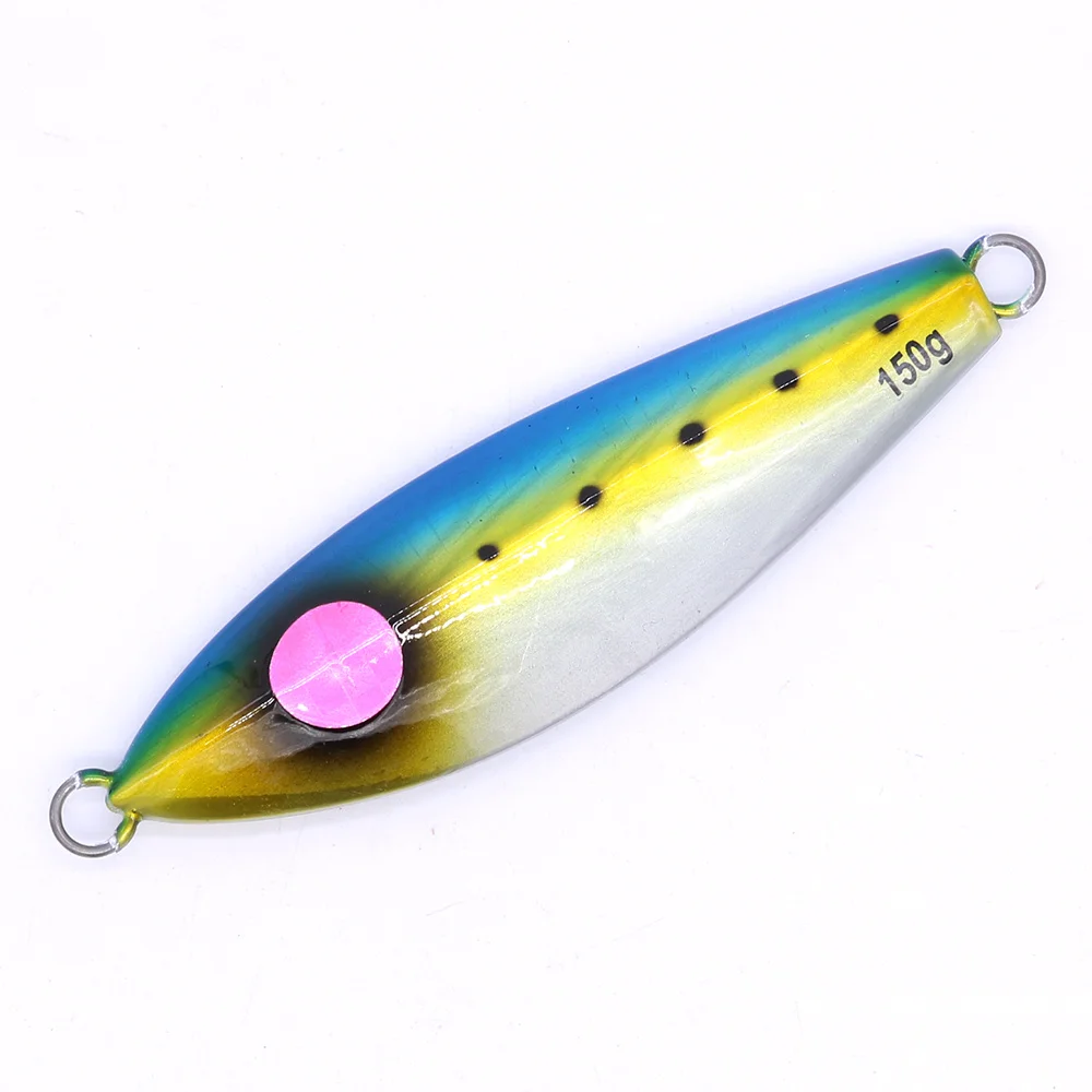 CASTFUN Metal Jigs Artificial Baits Jigging Lure 120g 150g 200g 5pcs/lot Slow Jigging Lure Fishing Jigs Jack Eye Slow