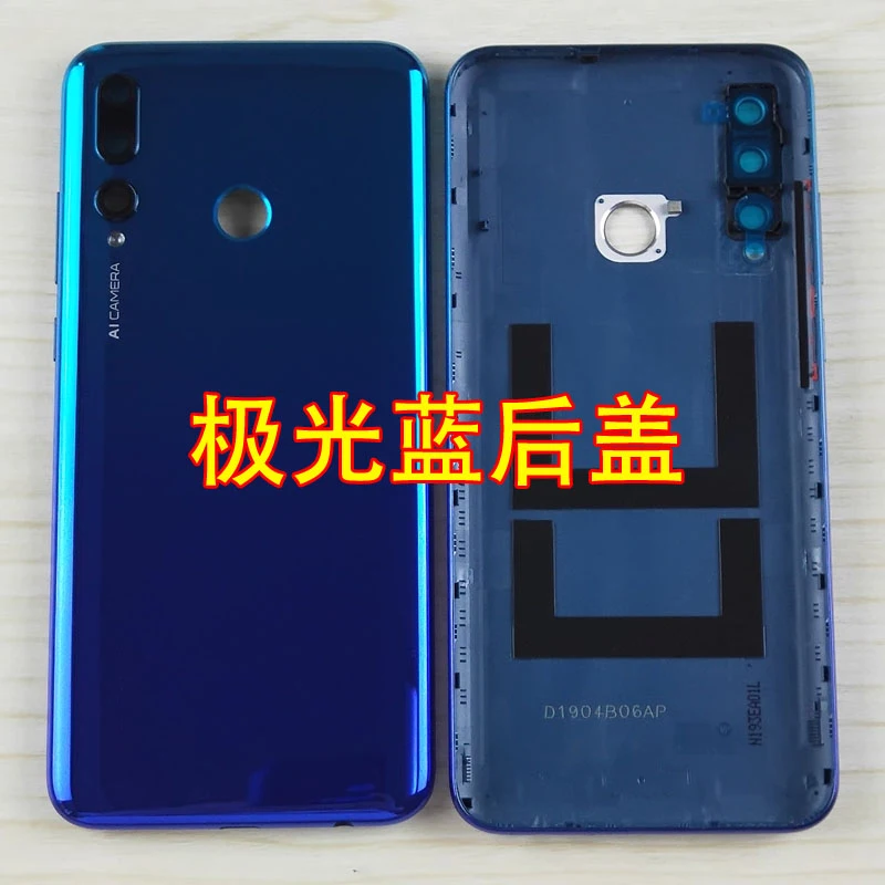 6,2" для huawei P Smart Plus задняя крышка аккумулятора задняя крышка корпуса дверная камера стеклянная рамка объектива чехол для телефона запасные части