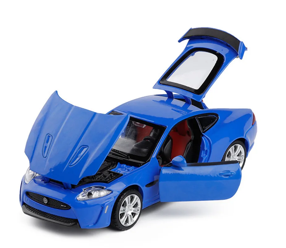 Изысканный 1:32 XKR S спортивный автомобиль сплав модель моделирование литой звук и