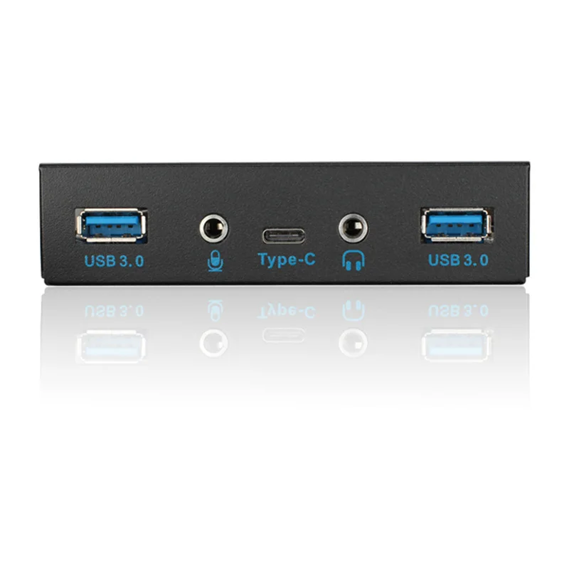 Samler blade spise utilsigtet hændelse 内蔵usb 3.1 gen 1 type c 2 x usb 3.0ポートハブフロントパネル、デスクトップpcケース用hdオーディオマイクジャック付き3.5  "フロッピーベイマウント _ - AliExpress Mobile