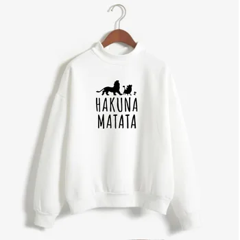 

Women Sweatshirt Women autumn 2019HAKUNA MATATALetter print sweatshirt Sweatshirt ladies long sleeve Jersey Sweatshirt Woman