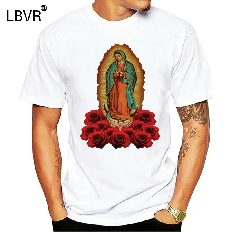 12 футболок Virgen de GUADALUPE mary Maria virgin оптовая продажа крутая Повседневная футболка с