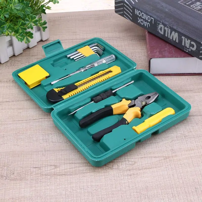 

11pcs Car Repair Toolbox Skill Manufacture Manual Auto Car Maintenance Tool Kit Hardware Combination Pliers Spanners