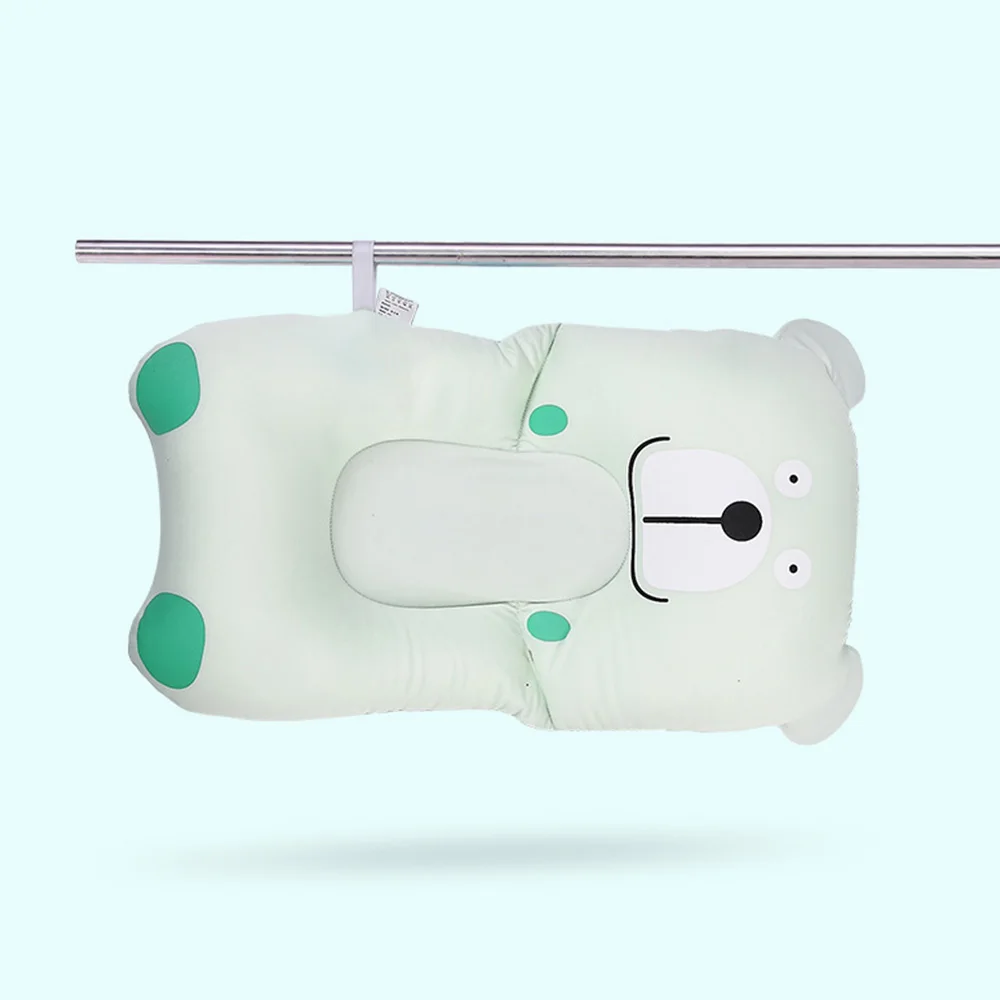 Newborn Baby Shower Bath Pad Portable Air Cushion Bed/Chair/Shelf Non-Slip Bathtub Mat Cartoon Bath Seat Support Pillow