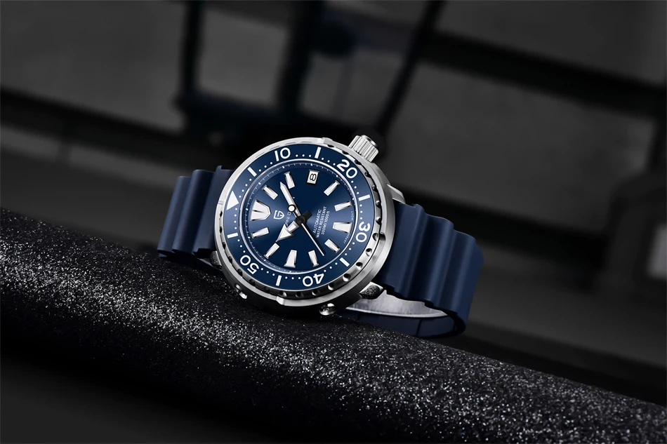 PAGANI DESIGN New 45MM Tuna Diving Wristwatch Men's 300M Waterproof Mechanical Automatic Watches Ceramic Bezel Relogio Masculino