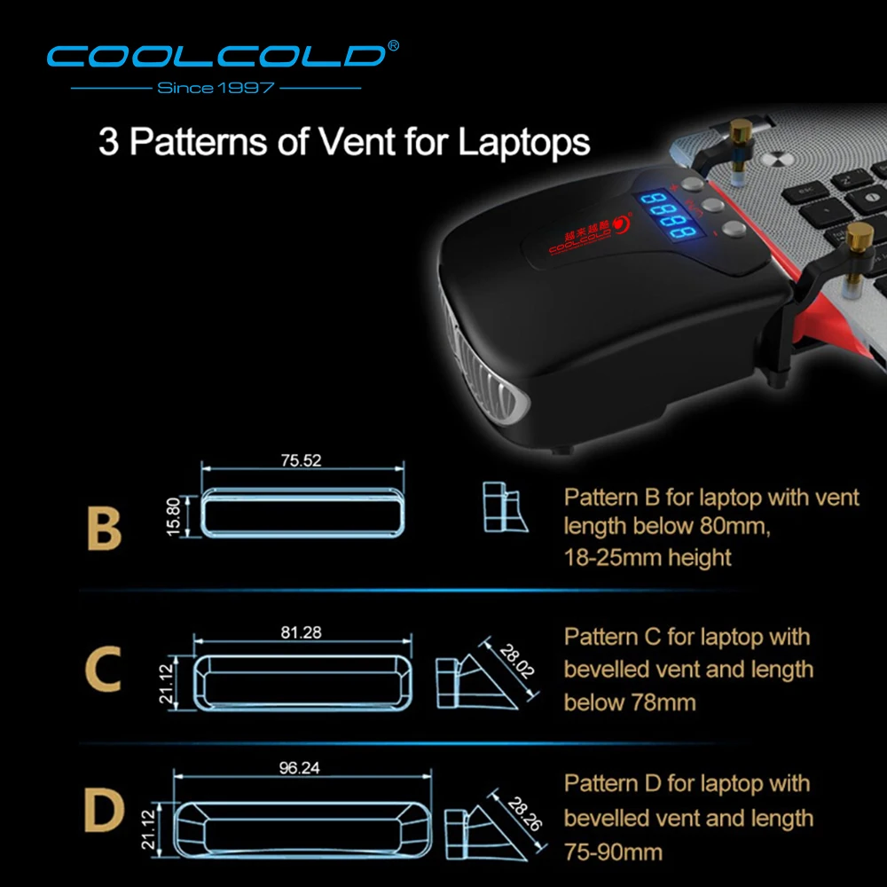 Охлаждающий мини вентилятор COOLCOLD для ноутбука вытяжной воздушный USB кулер всех