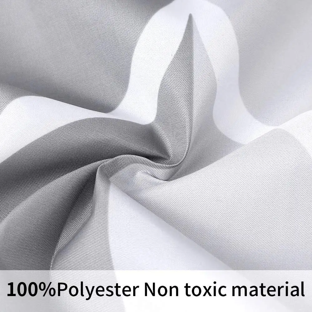 Gray Geometry Pattern Bath Shower Curtain Thickened Polyester Fabric Waterproof Shower Curtains Simple and Modern Curtain