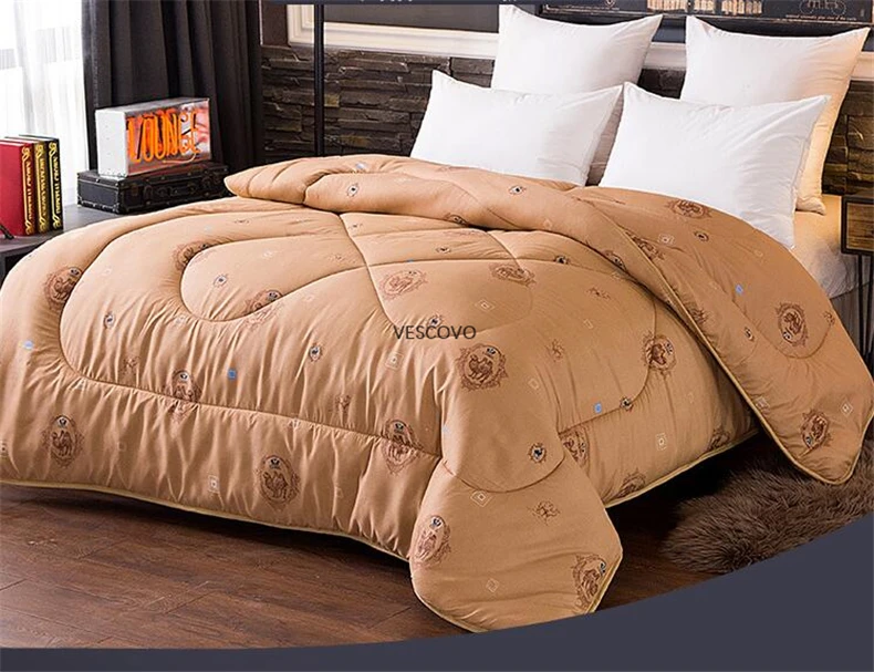 Winter Camel Wool Duvet Comforter Queen Twin Winter Quilt Summer