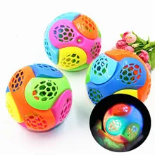 Детский DIY сборный Красочный Светодиодный светильник прыгающий шар детский музыкальный прыгающий шар с веревкой детская светящаяся забавная игрушка Рождественский подарок