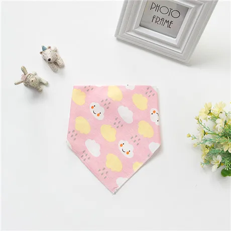 Для 0-12 месяцев Детский Нагрудник треугольное полотенце плюс кашемировое слюнявчик детское полотенце для кормления детские игрушки шарф для малышей осенне-зимний шарф - Цвет: Pink cloud