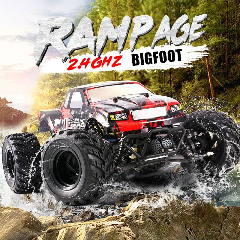 1:18 Bigfoot автомобили 50 км/ч RC автомобиль 4WD 2 4 ГГц пульт дистанционного управления