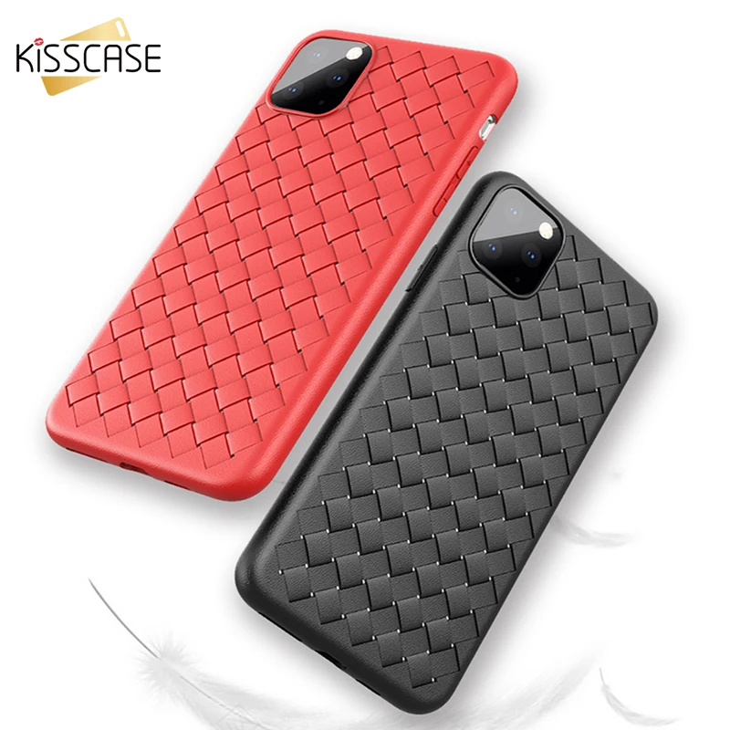

KISSCASE Weave Grid Phone Case For iPhone 11 Pro Max XR Case For iPhone X XS 5 5S SE 6 6S 7 8 Plus Cover Silicone Accessories