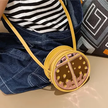 

2020 New Women's Pure Color PVC Cute Pattern Wind Bag Children's Bag Simple Casual Outdoor Messenger Bag сумка женская
