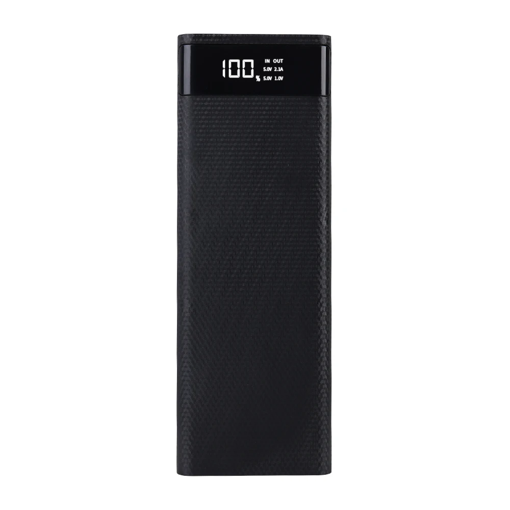 10*18650 Внешний аккумулятор корпус двойной USB с цифровым дисплеем мобильный телефон