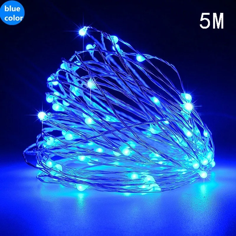 Blue-5m 3x1/3x3 м светодиодный фонарь-занавеска с водопадом, рождественские украшения для дома, новогодние украшения, новогодний декор - Цвет: Blue-5m