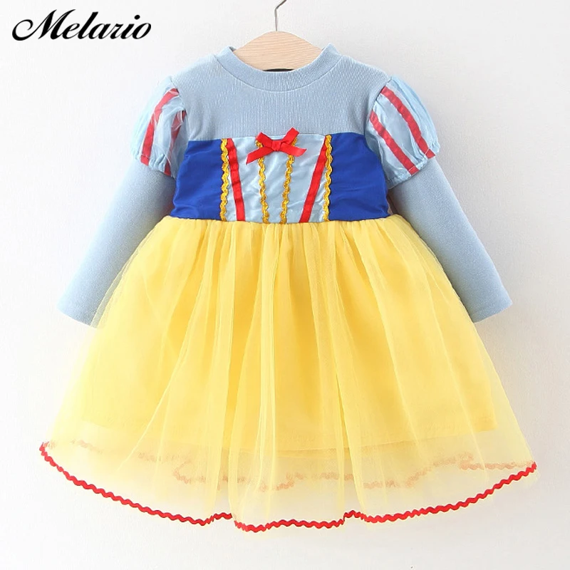 Melario/платье принцессы для девочек; костюм для девочек; Детские костюмы с пышными рукавами; нарядное платье для дня рождения; рождественское платье для девочек
