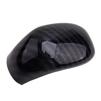 

Carbon Fiber Style Black Interior Gear Shift Knob Shifter Head Cover Trim Cap Car Plastic Fit For Nissan Altima 2019 2020