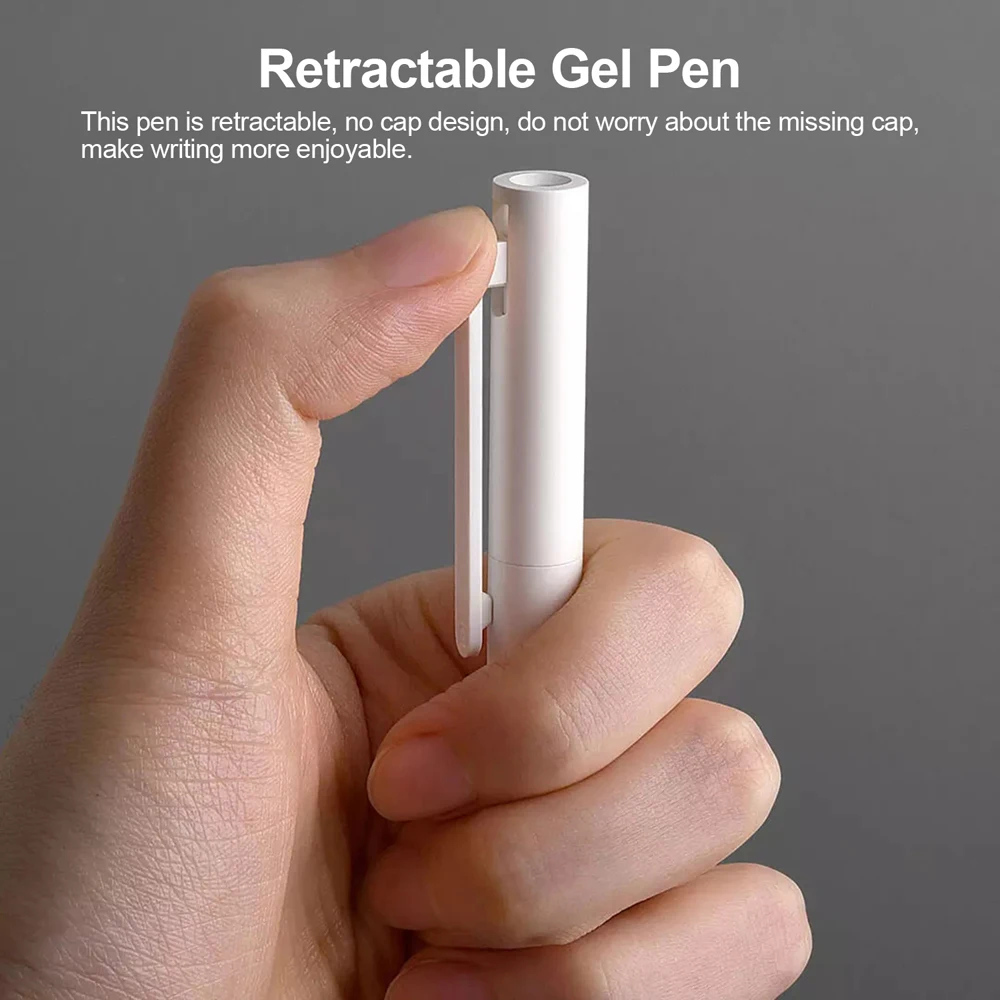 Original Xiaomi Pen Mi Gel Pen Writing Smooth Light Grip Mijia Press the Core 0.5mm Replacement Blue Black Red Refills 2