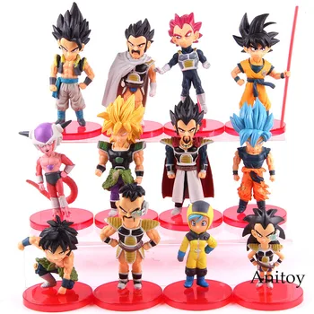 

Dragon Ball Super Goku Broly Vegeta Gogeta Paragus Action Figure Anime PVC Collectible Model Toy WCF 20th Anniversary 6pcs/set
