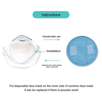 

New маскировать Gasket Face Máscara Filter Pad Activated Carbon Breathing Filters masque de protection Dropshipping Wholesale