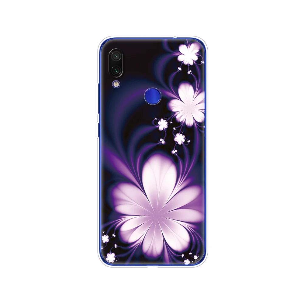 For xiaomi Redmi Note 7 Case Silicone Painting Soft TPU For xiaomi Redmi Note 7 Case 6.3 inch Fundas Coque Redmi NOTE 7 PRO Case cases for xiaomi blue Cases For Xiaomi