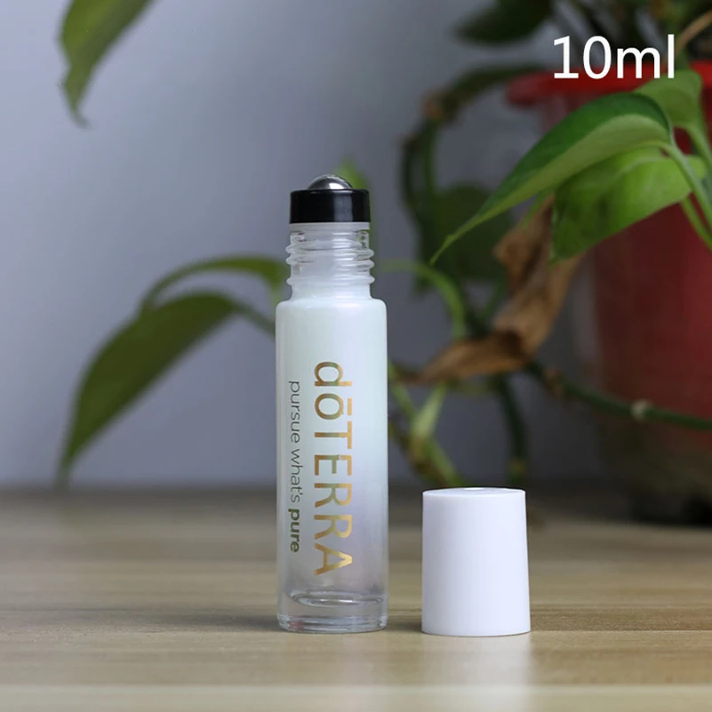 빈 유리 에센셜 오일 병, 스테인레스 스틸 롤러 볼 리필 롤 온 병, 화장품용 10 팩, 10ml, 5ml
