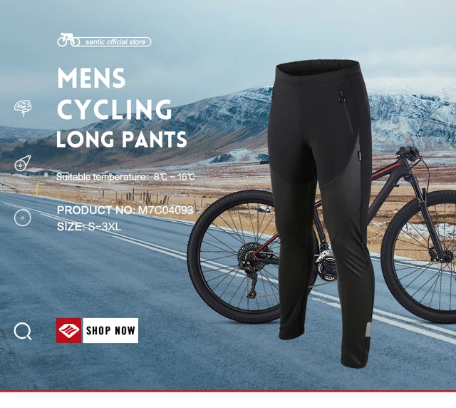 Santic Men's Winter Cycling Pants Long Fleece Kuwait