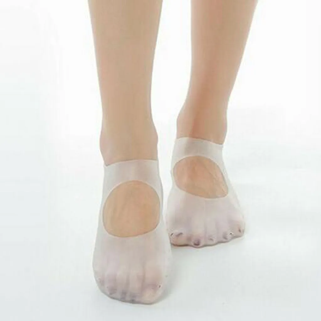 Уход за ногами полная невидимая высота подтяжки пятки колодки Силиконовый гель пятки подушки стельки носок вкладыши Увеличение Стельки силиконовые белые Oct