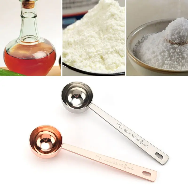 

Stainless Steel Coffee Scoop, Tablespoon Measuring Spoon Coffee Scoop, 15ml Meta