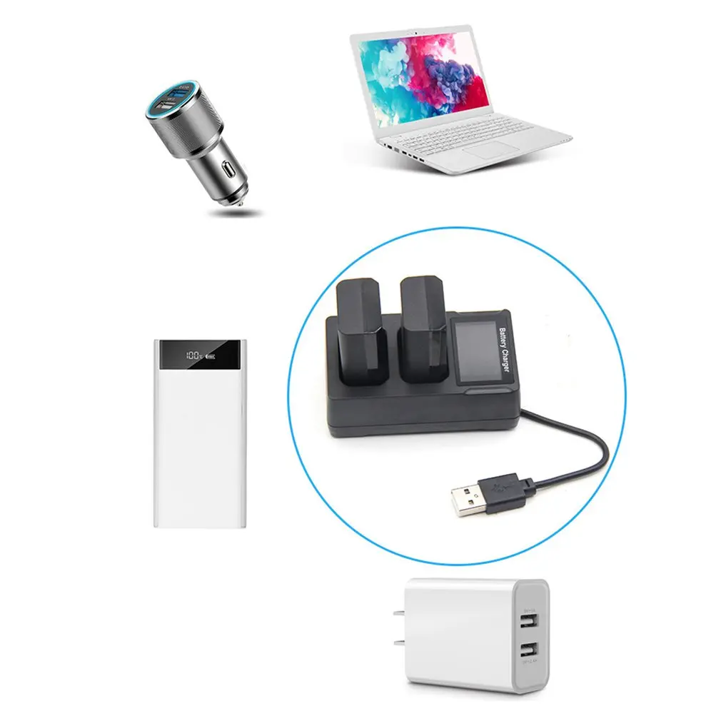 Для Palo FW50 USB камера зарядное устройство Смарт ЖК-дисплей портативный банк питания для мобильного телефона для камеры батарея