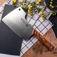 SHUOJI разделочные кухонные ножи 4Cr14 высокой твердости из нержавеющей стали нож для резки костей Свежий Камень Лезвие кости резак измельчитель инструменты