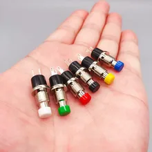 6pcs PBS-110 7MM interruttore a pulsante momentaneo premere l'interruttore di ripristino momentaneo On Off pulsante microinterruttore normalmente aperto NO