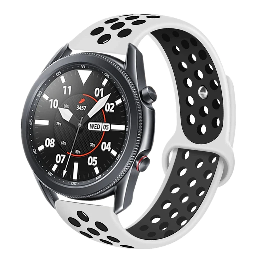 Ремешок силиконовый для Xiaomi Amazfit Bip S Lite GTS GTR 42 мм браслет наручных часов Garmin Vivoactive 3