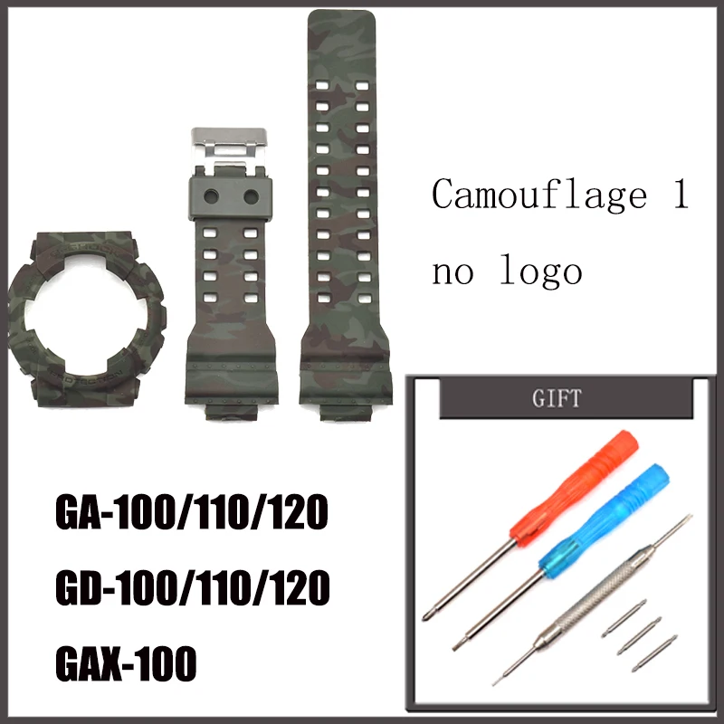 RGTOPONE Wrist Strap Case set for Casio G SHOCK GA 100 110 12 GD 100 110 4