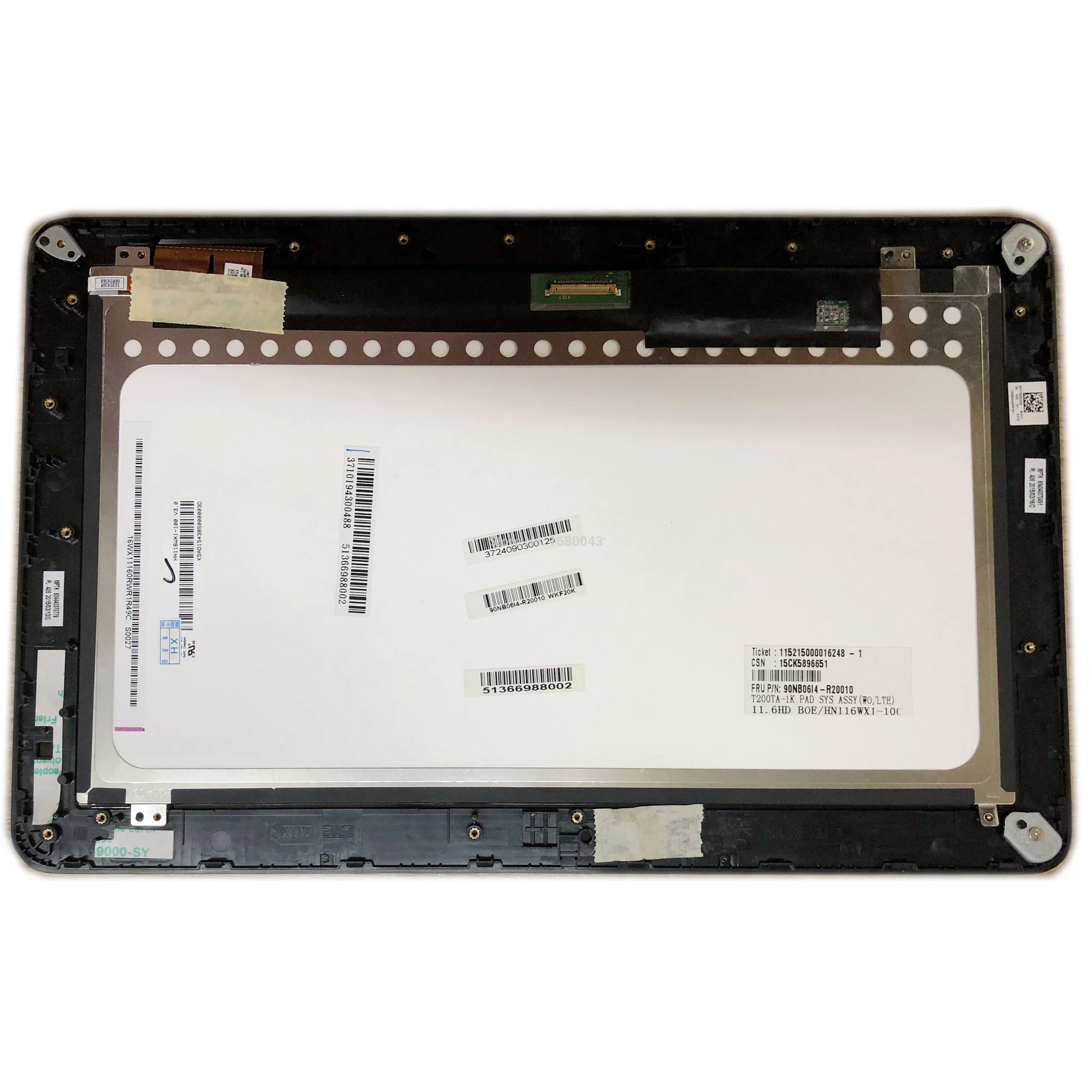 Для Asus Transformer Book T200 T200TA HN116WX1-100 V3.0 ЖК-светодиодный экран кодирующий преобразователь сенсорного экрана в сборе запасная часть рамки
