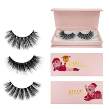 Women Christmas Gifts 1 Pairs 3D Mink Hair False Eyelashes 10 Kinds Handmade Eyelashes Crisscross Full Strip Lashes