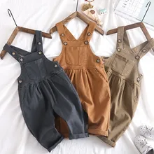 Новинка года, Осенний Модный Стильный комбинезон для мальчиков ростом 75-100 см, 1 предмет, детские штаны, 1 предмет, комбинезон для маленьких девочек, Комбинезон для мальчика, детские штаны