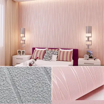 

Waterproof PVC Material Wallpapers 10mx0.53m 3D Three-dimensional Non-woven Wallpaper Home Improvement TV Background Sticker