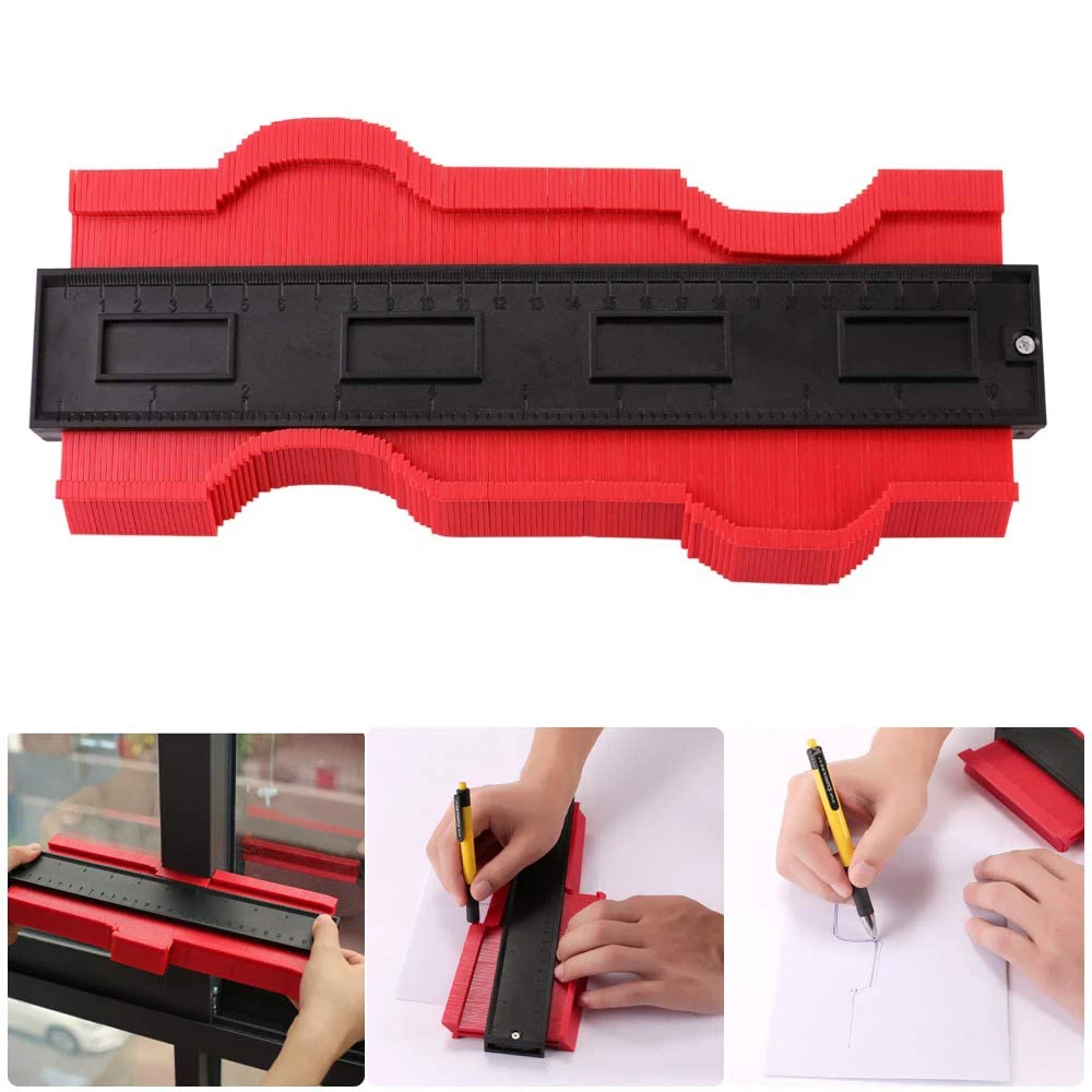 Contour Gauge Duplicator-Measuring-Tool Gauge-Contour-Template Plastic Copy 12/25/38cm-shape