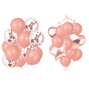 

Rose gold Wedding decoration Romantic heart-balloon Adult kids Birthday party decor favors supplies Latex balloons Baby shower