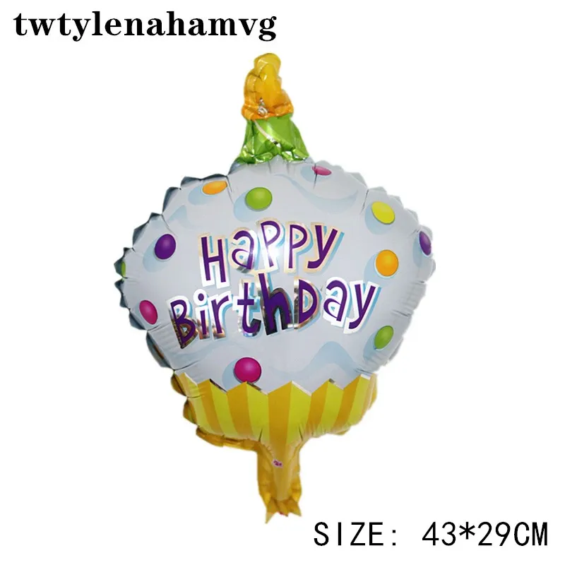 HAPPY BIYTHDAY/Новинка; мини-воздушный шар с радужными фруктами и смайликами; летнее Праздничное оформление вечеринки; детская надувная игрушка - Цвет: mini size