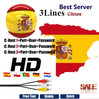 

2020 cccam espa a spain 1 year stable 3 Line server HD cline ccam espa a Europe Portugal Poland Italia for satellite receiver